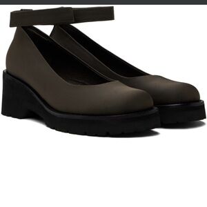 Amomento brown round toe ballerina flats size 37